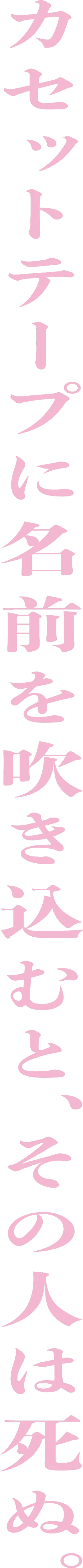 名前を入れたら、おしまイ